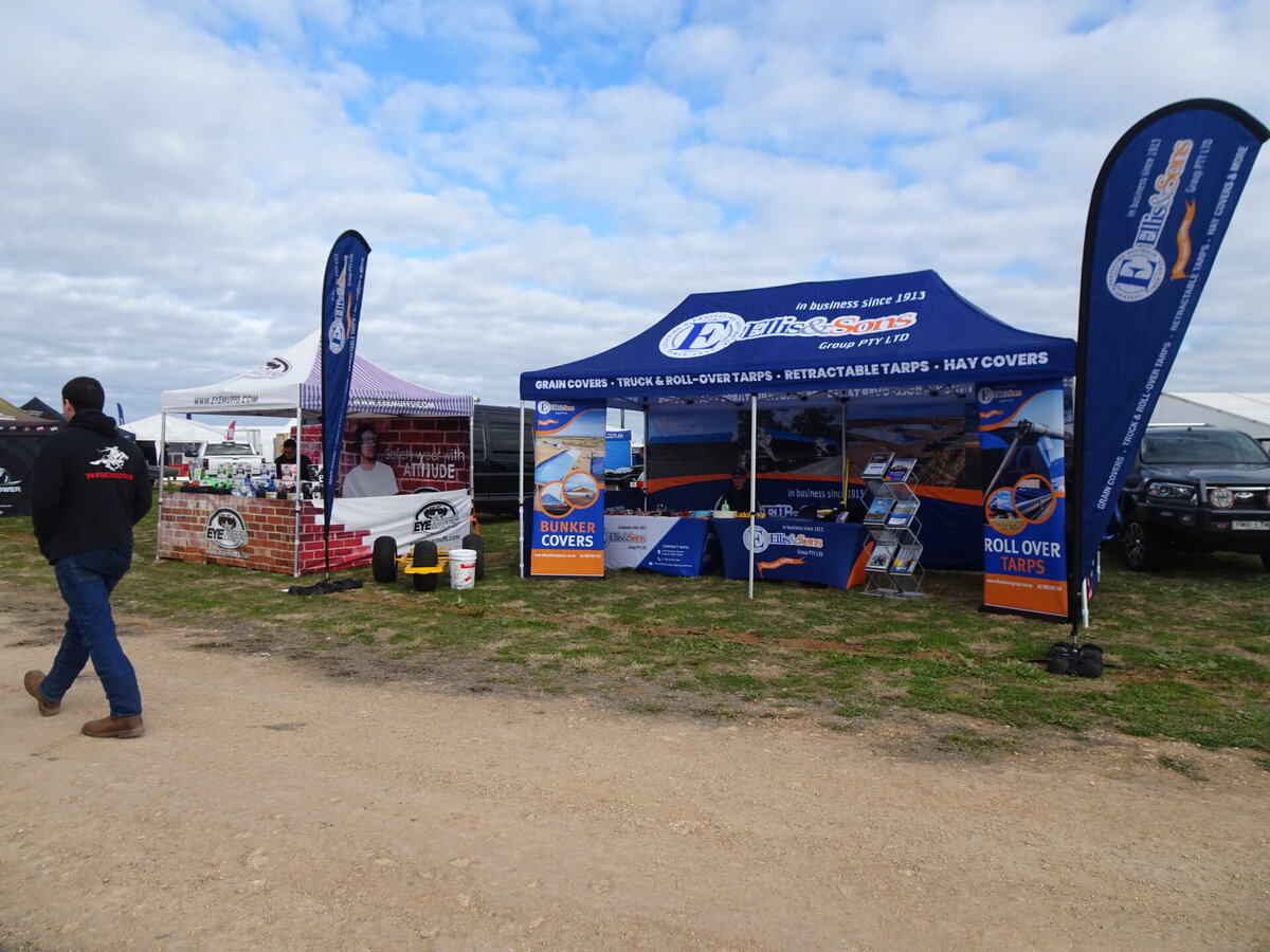 Ellis and Sons Group's stall at Mallee Machinery Field Days