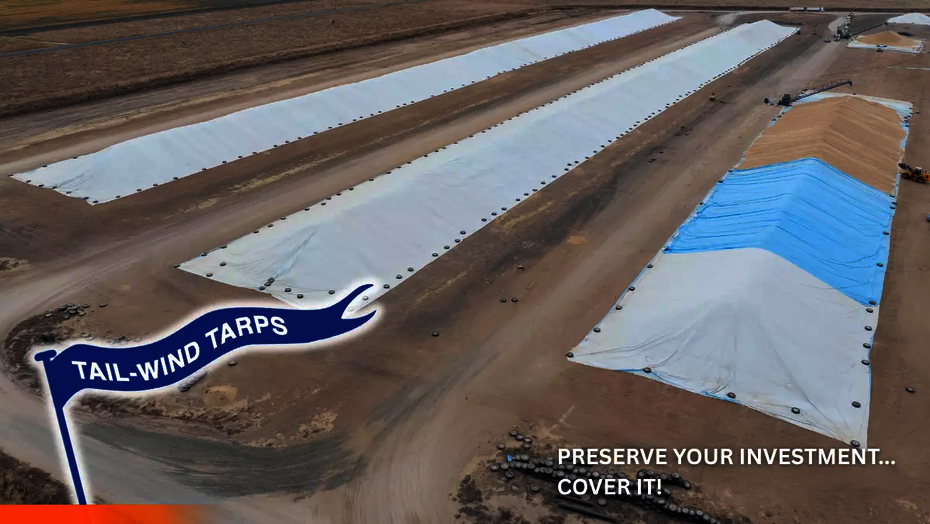 Grain bunker covers at a site in NSW, Australia.