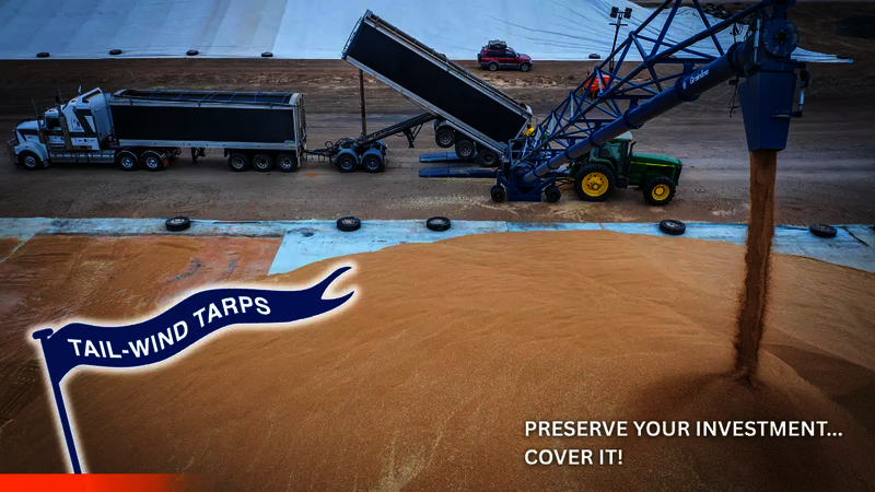Grain gets inloaded into a grain bunker in Merrywinebone, NSW.